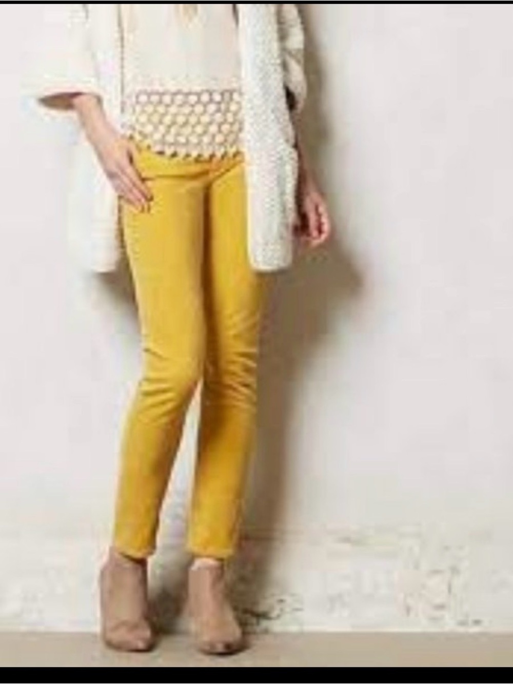 Stevie by AG Yellow Skinny Pants